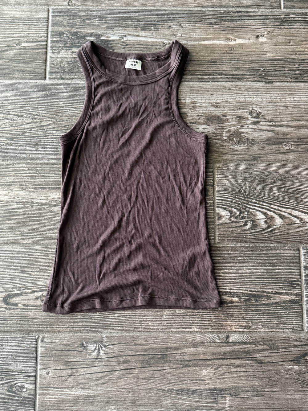 Aritzia Sunday Best Brown Honor Tank Top XS